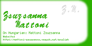 zsuzsanna mattoni business card